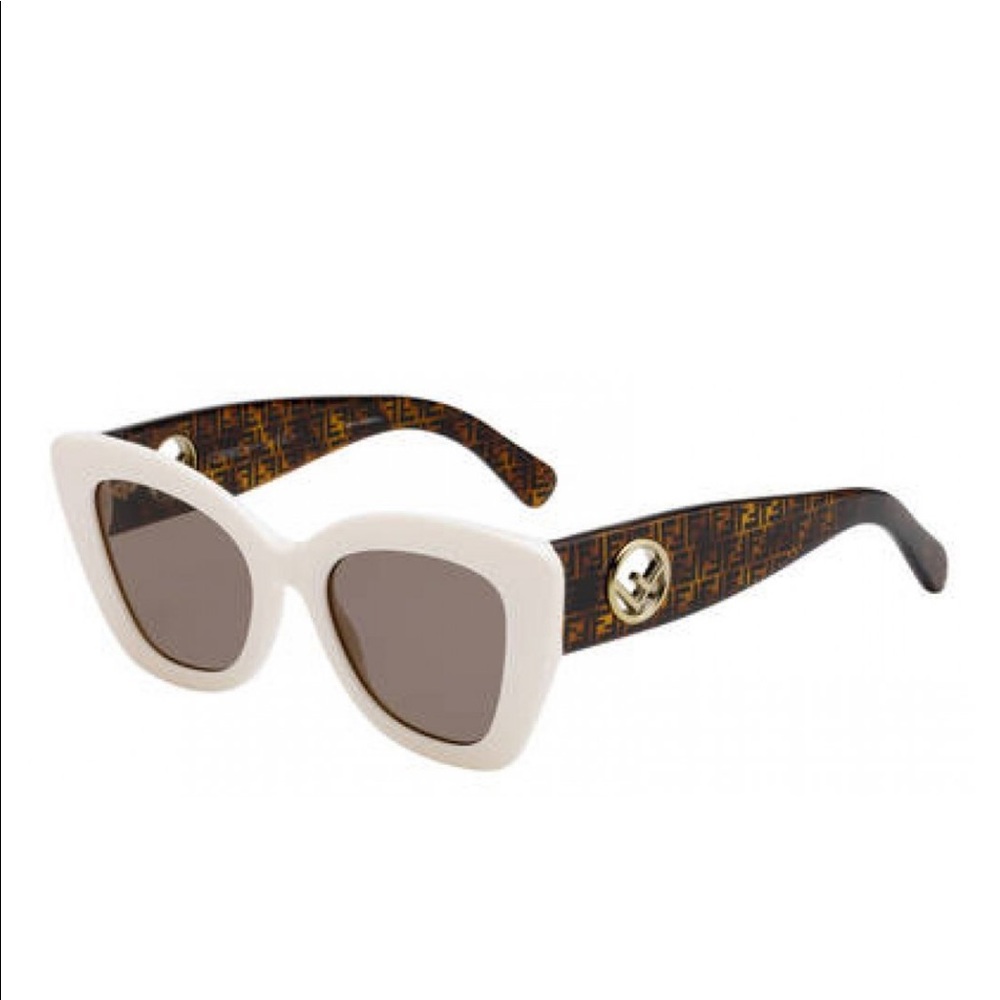 White and tortoise sunglasses.